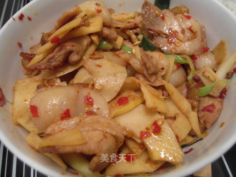 Twice Cooked Pork with Bamboo Shoots recipe