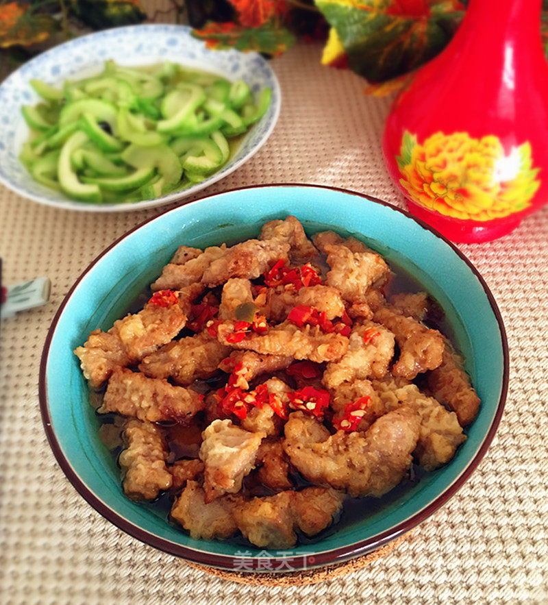 Steamed Bowl with Small Crispy Pork recipe