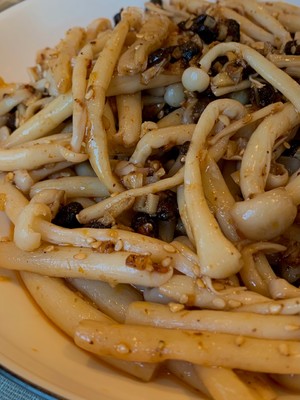 Soy Sauce Garlic Flavored Enoki Mushroom😍 recipe