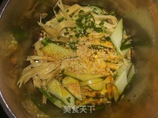 Yuba Mixed with Cucumber recipe