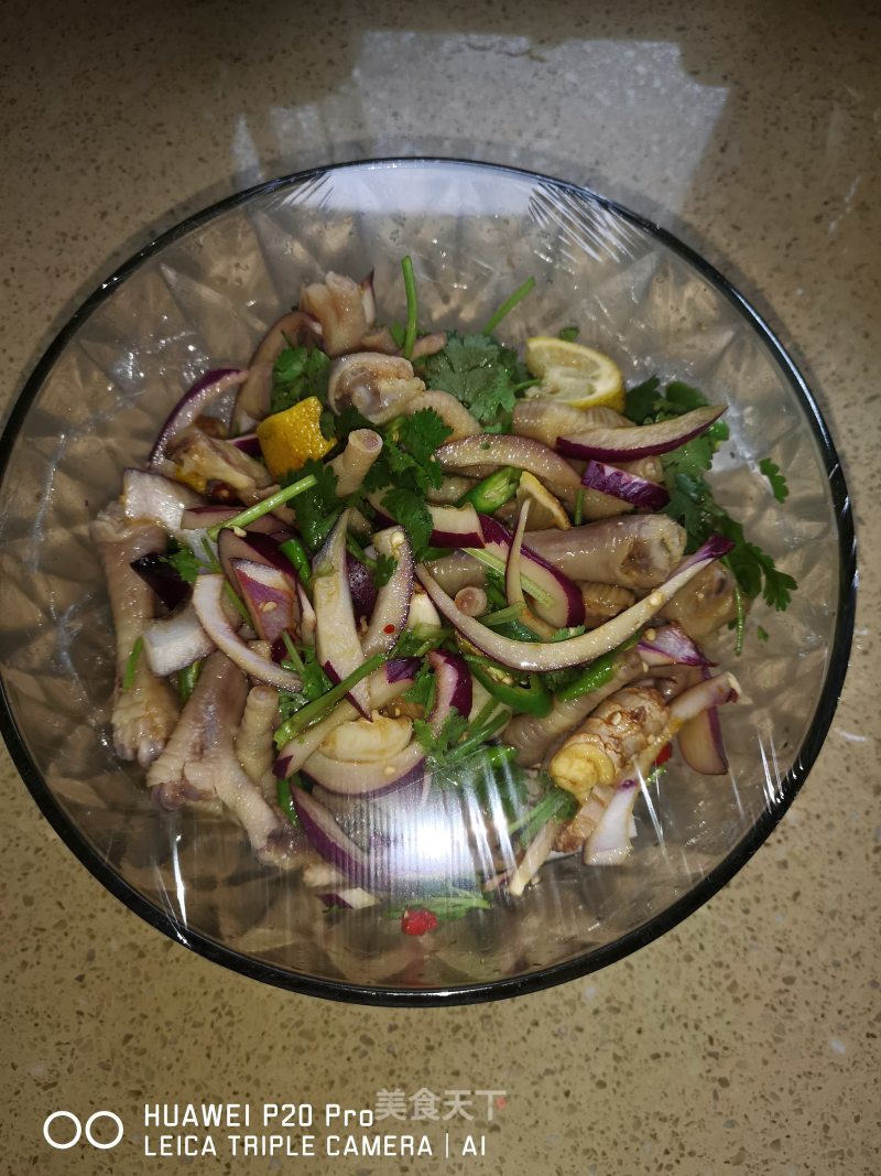 Lemon Soaked Chicken Feet recipe