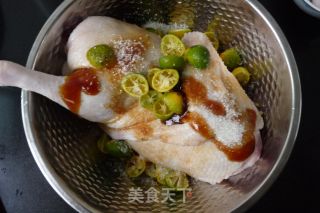 [guangdong] Braised Duck with Green Orange recipe