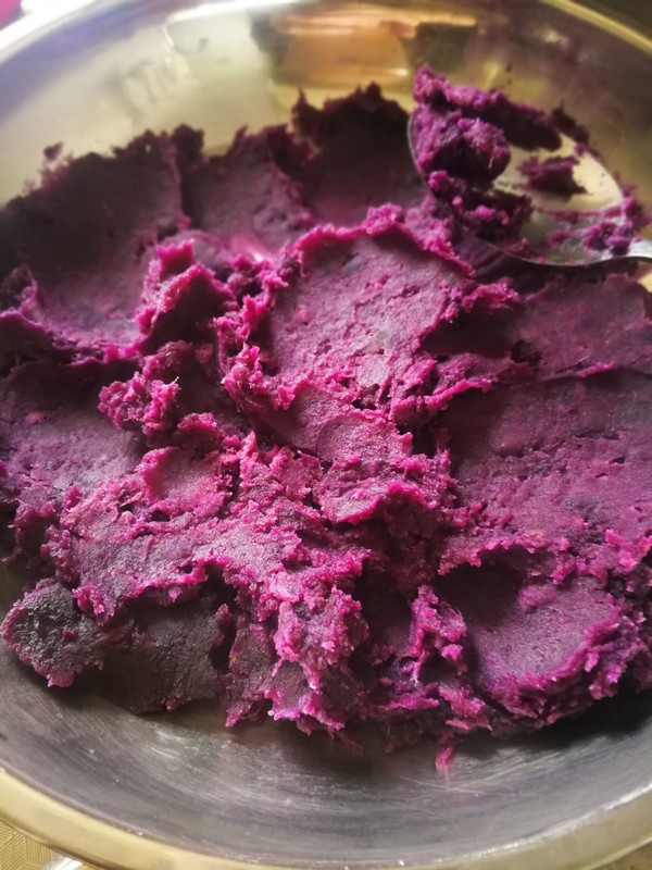 Purple Sweet Potato Glutinous Rice Cake recipe