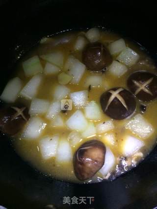 Braised Winter Melon with Mushroom Sauce recipe