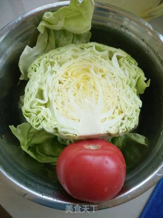 Stir-fried Cabbage with Tomato and Egg recipe