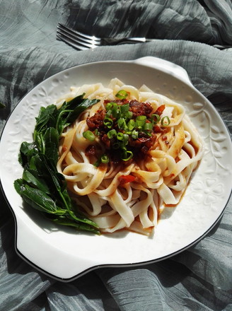 Noodles with Alfalfa Meat Sauce recipe