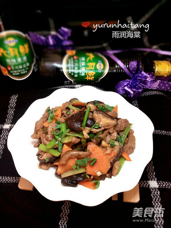 Stir-fried Pork with Mushrooms recipe