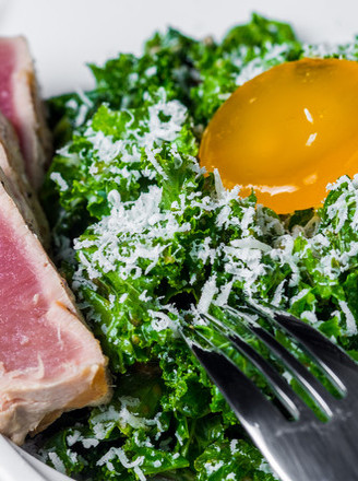 Tuna Caesar Salad (kale Version) recipe