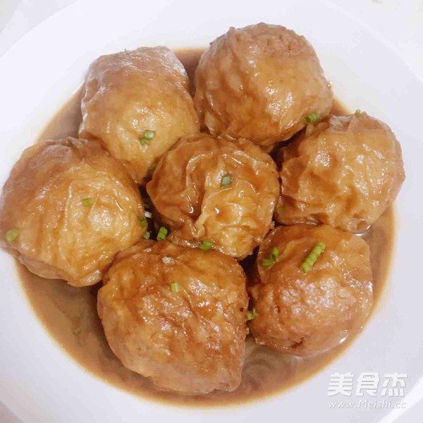 Oily Gluten Stuffed Meat Wuxi Flavor Quick Version recipe