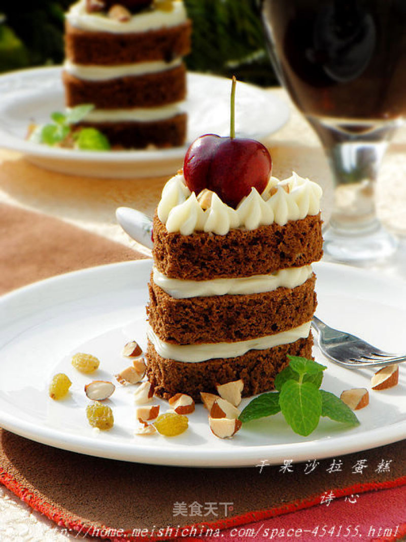 [dried Fruit Salad Cake] --- A Wonderful Combination of Small Points recipe