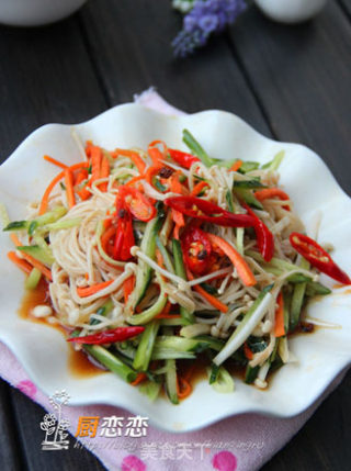 Stir-fried Enoki Mushrooms recipe