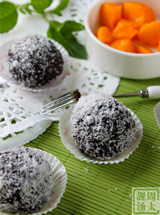 Purple Rice Coconut Mango Balls recipe