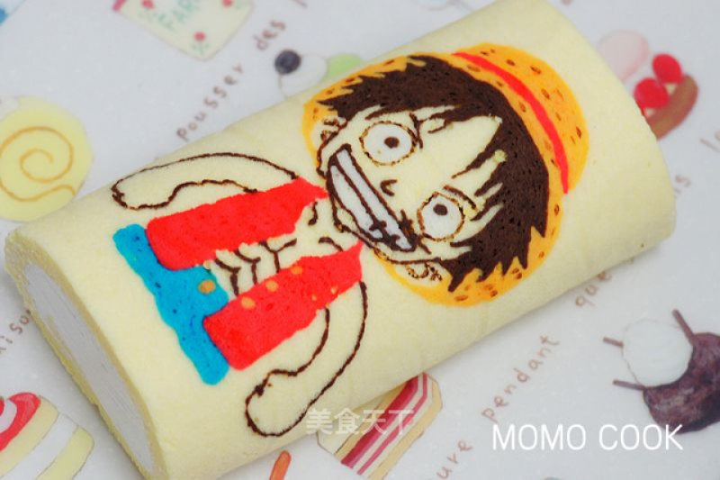 One Piece--luffy Painted Cake Roll recipe