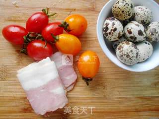 Mini Bacon and Quail Egg Pizza recipe