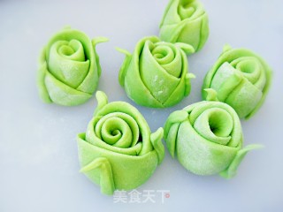 Green Rose Mantou recipe