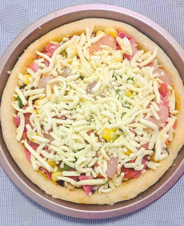 Cheese and Bacon Pizza recipe