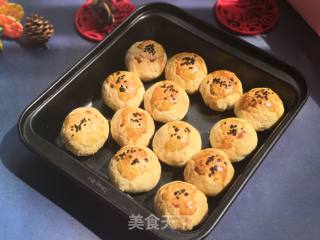 Red Bean Paste Egg Yolk Shortbread recipe