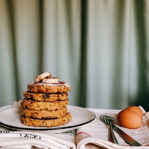 "sugar-free and Flourless" Banana Oatmeal Pancakes🥞 recipe