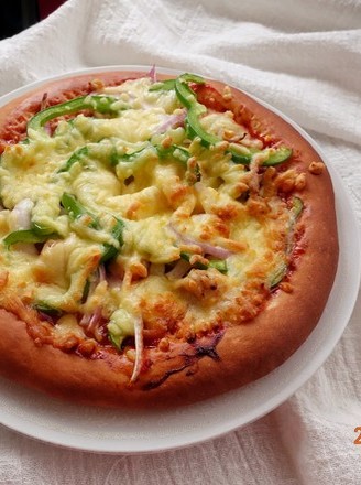 Chicken and Vegetable Pizza