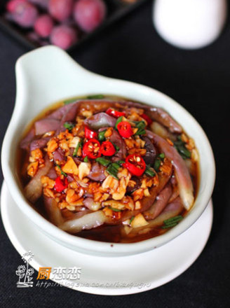 Eggplant with Abalone Sauce recipe