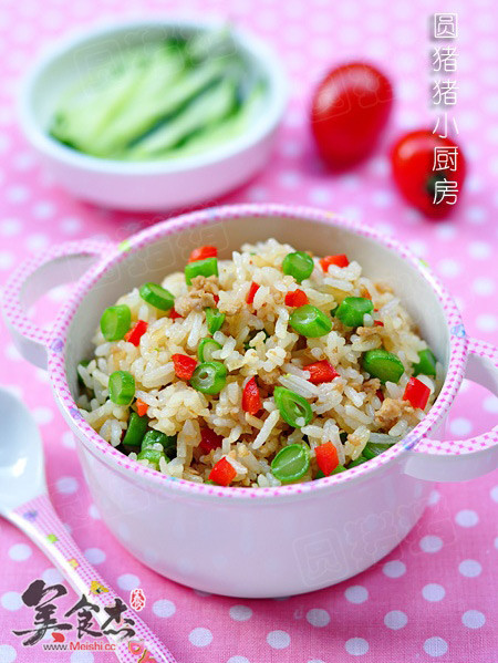 Fried Rice with String Beans recipe