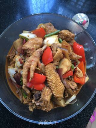 Roast Chicken with Taro recipe