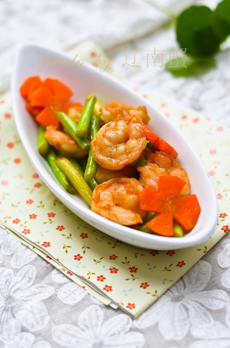 Stir-fried Shrimp Balls with Asparagus recipe