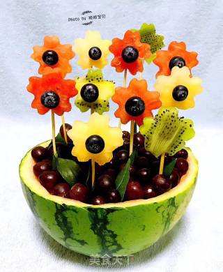 Watermelon Flower Basket recipe