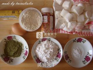 #aca烤明星大赛# Matcha Flower Biscuits recipe