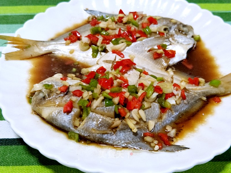 Steamed Pomfret recipe