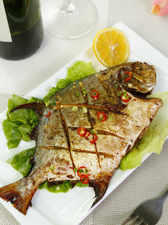 Grilled Golden Pomfret with Cumin recipe