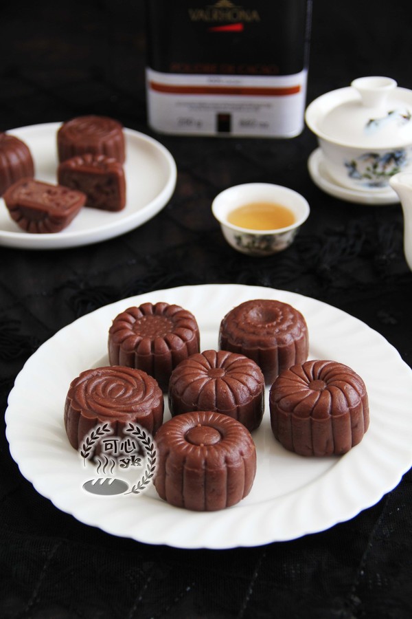 Endless Aftertaste of Cocoa Cranberry Snowy Mooncakes recipe