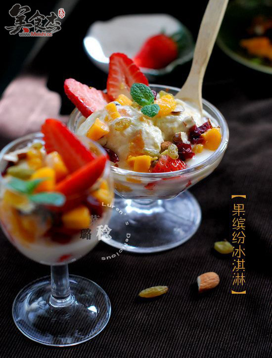 Fruit Colorful Ice Cream recipe