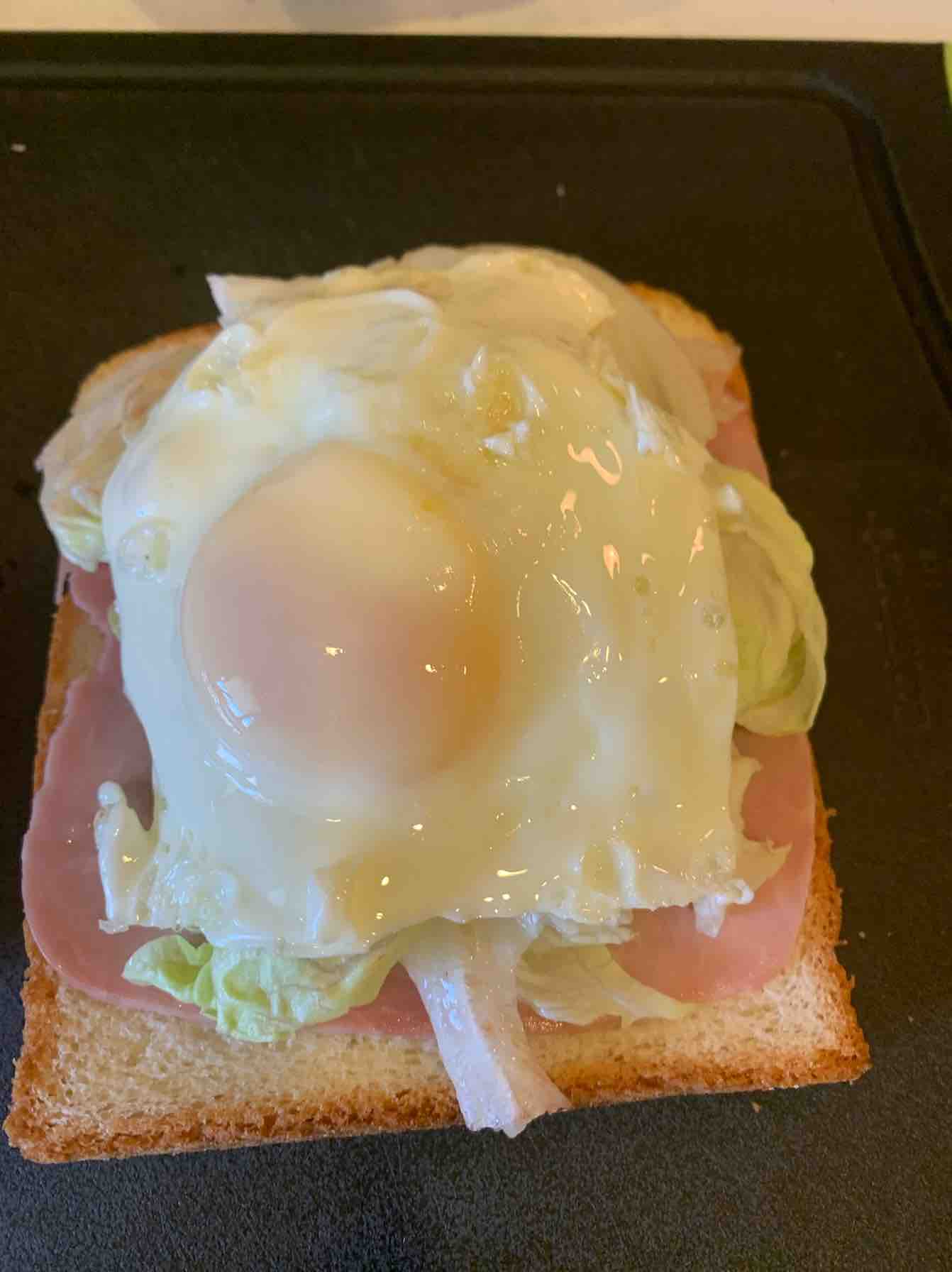 Bayberry Puree Egg Ham Sandwich recipe