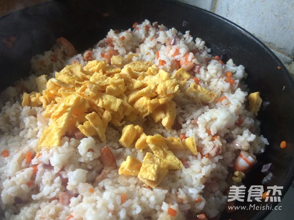 Seafood Fried Rice recipe