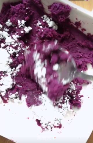 Yam Purple Sweet Potato Ball recipe