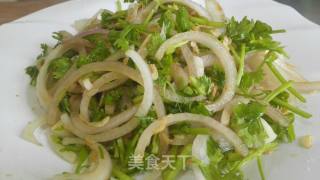 White Shrimp Skin Mixed with Onion recipe