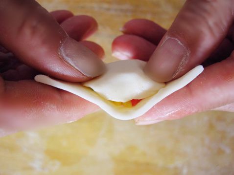 Tomato and Egg Ravioli recipe