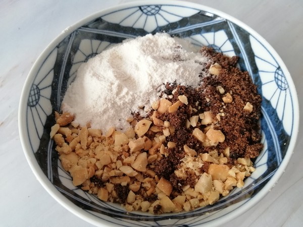 Peanut Brown Sugar Filling Rice Cake recipe