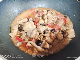 Braised Chicken with Cherry Tomato and Mushroom Beer recipe