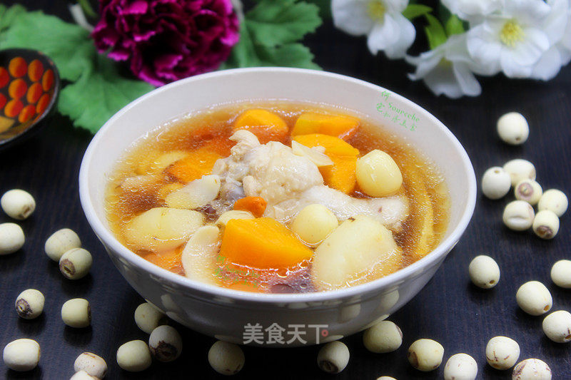 Lotus Seed and Horseshoe Chicken Soup