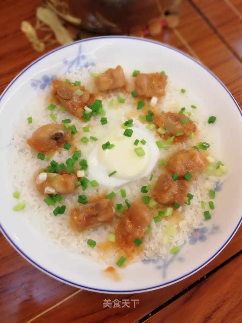 Steamed Rice with Pork Ribs and Egg recipe