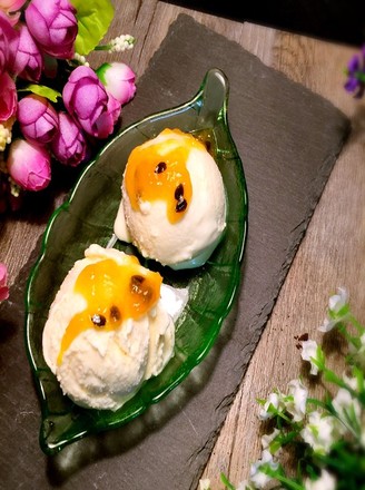 Passion Fruit Yogurt Ice Cream recipe