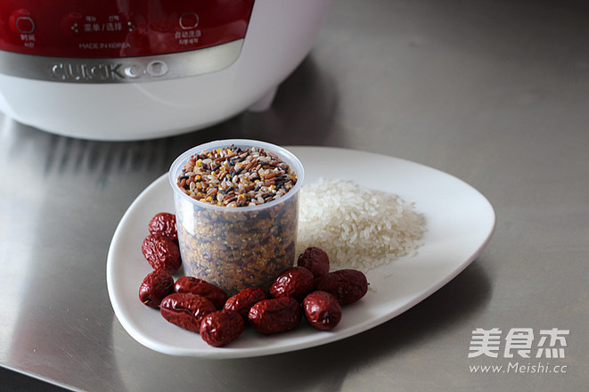 Red Japonica Rice Congee recipe