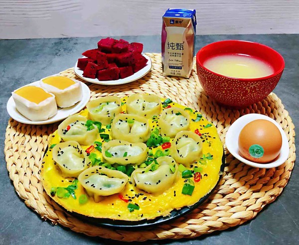 Ingot Dumplings Lying Egg recipe