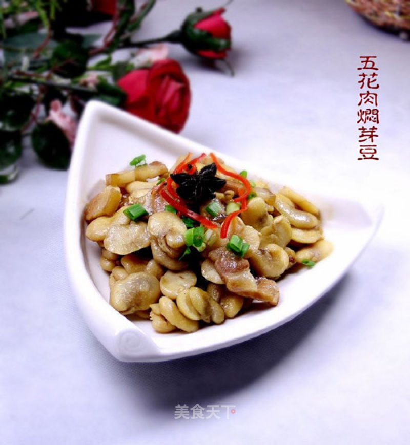 Beijing-style Side Dish "braised Pork Sprouts with Pork Belly"