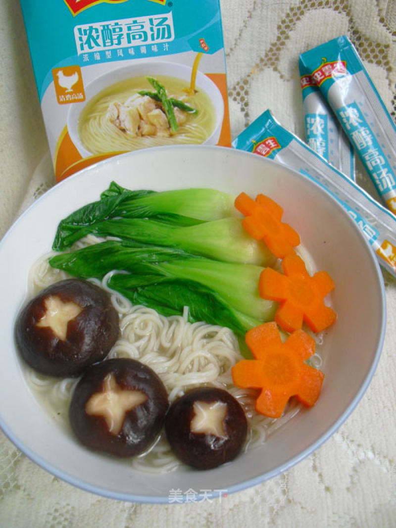 Mushroom Noodles in Chicken Soup recipe