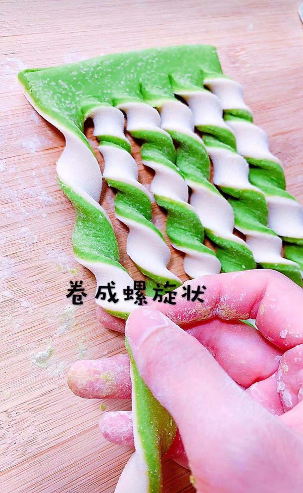 Spinach Two-color Hanami recipe