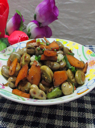 Stir-fried Broad Beans with Ham