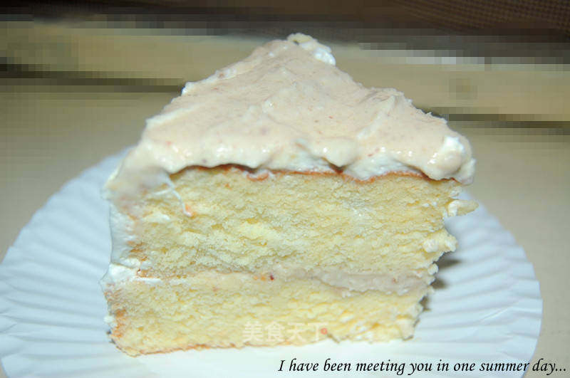 Chestnut Cream Chiffon Cake recipe